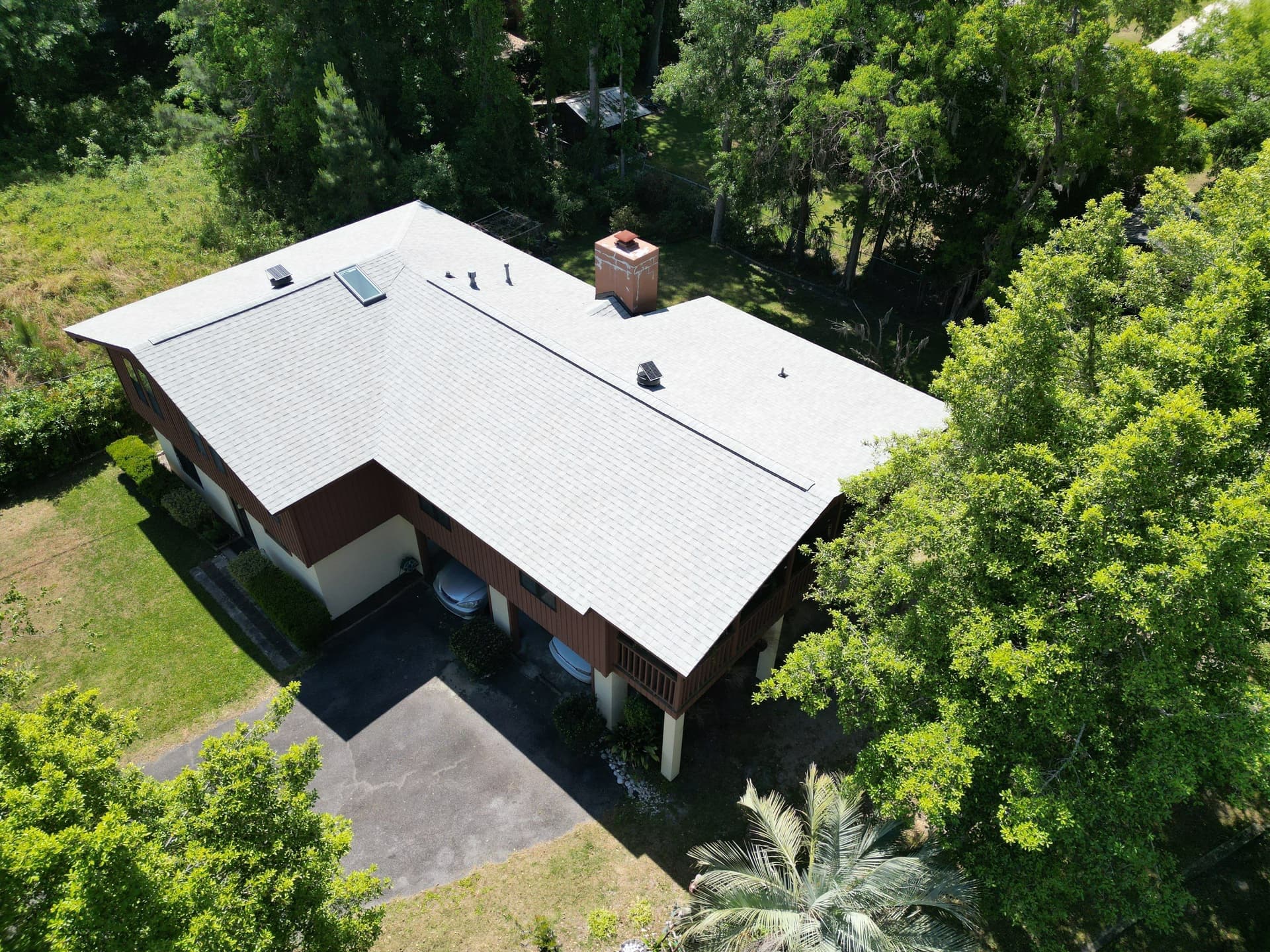 New skylight installation on Oyster Shell roof Savannah