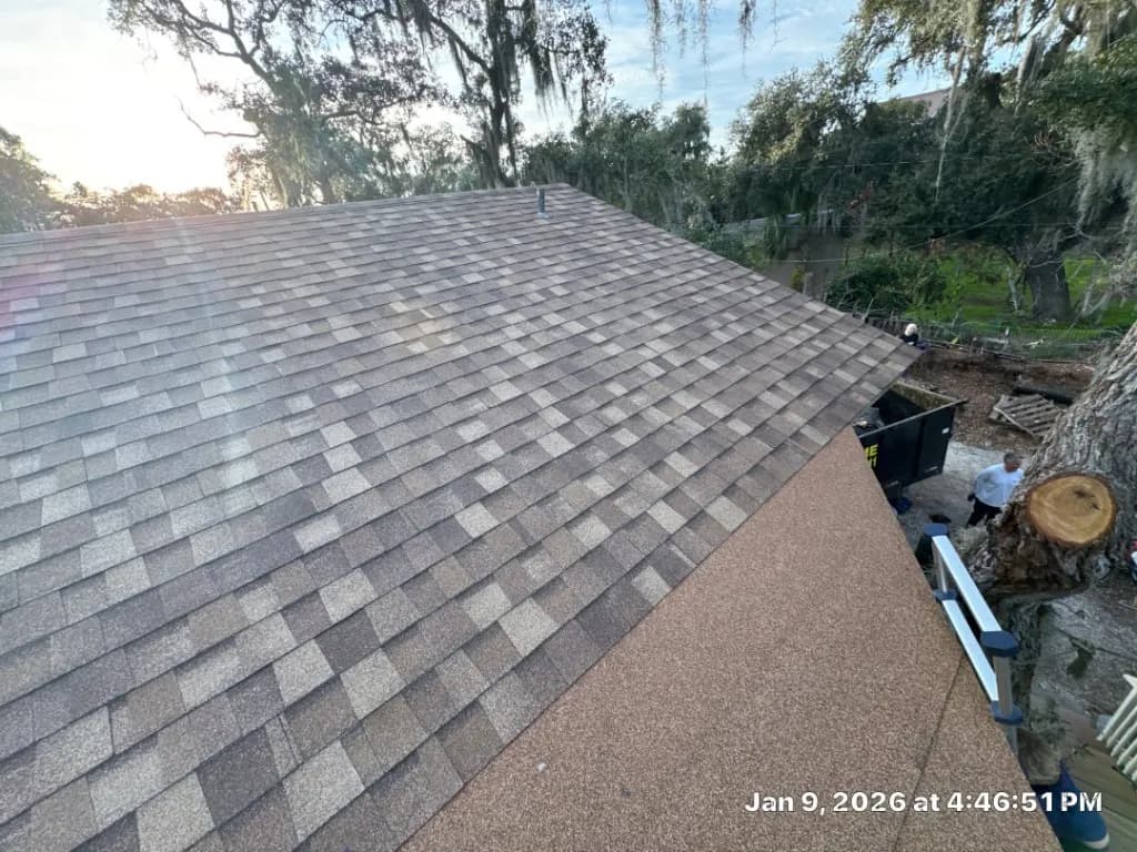 Completed roof replacement Savannah GA