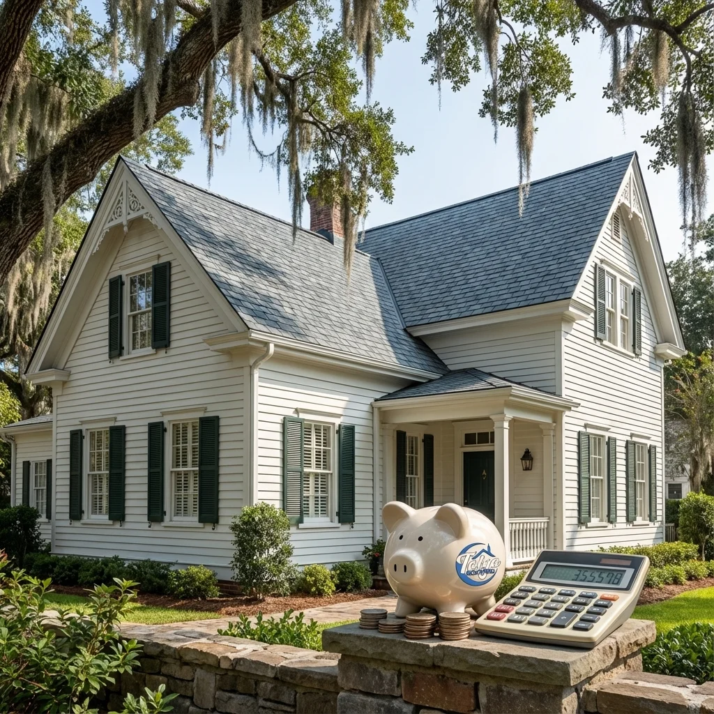 Professional roof replacement in progress on a Savannah GA home in 2026