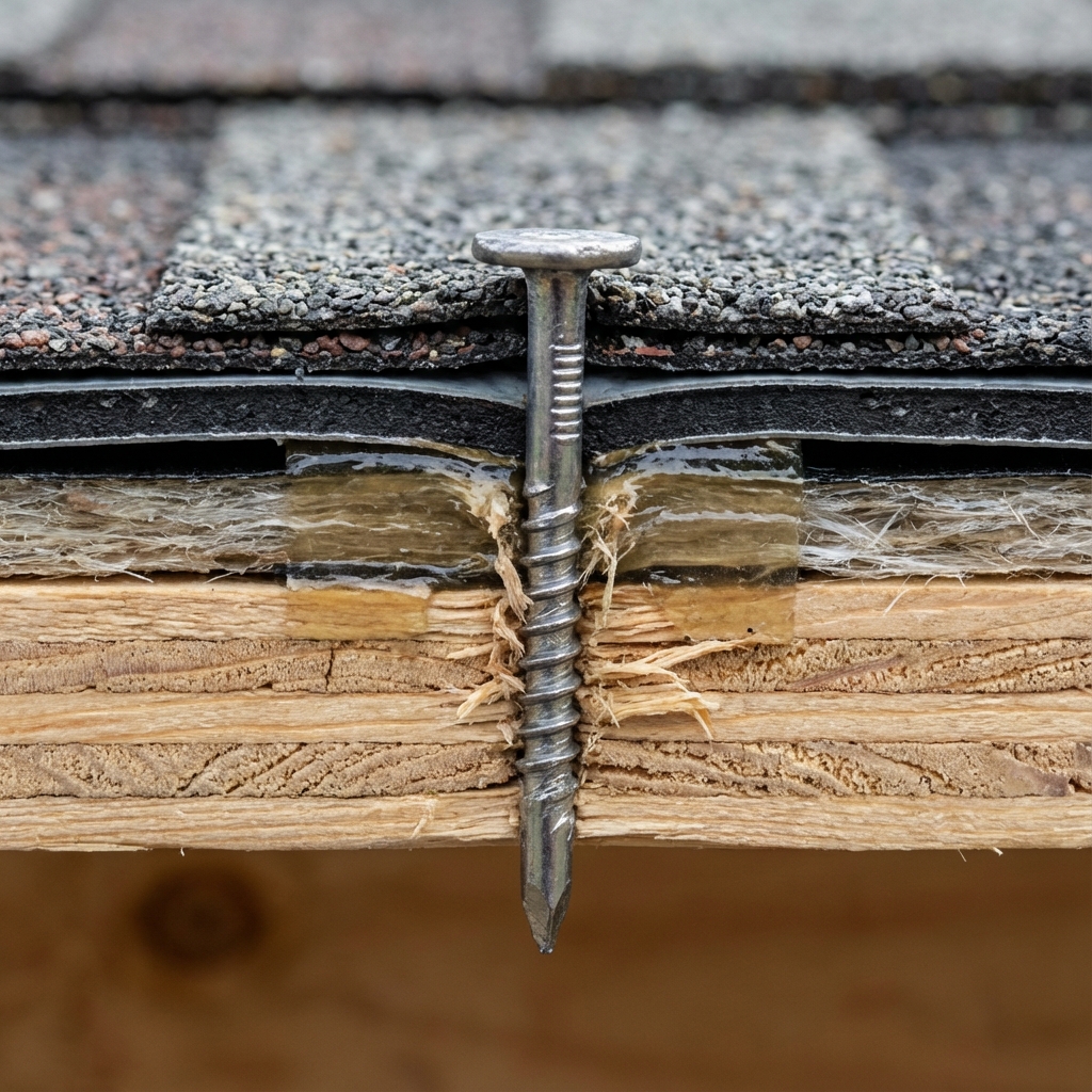 Macro view of FORTIFIED roof system layers